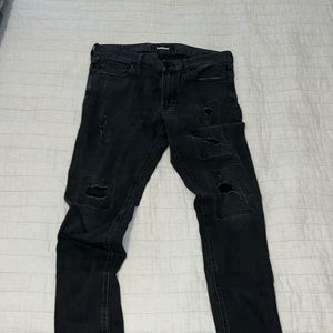 Express Distressed Skinny Jeans